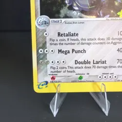 Pokemon TCG Aggron 1/109 EX Ruby & Sapphire Holo Rare LP 2003 Vintage Card - Image 4