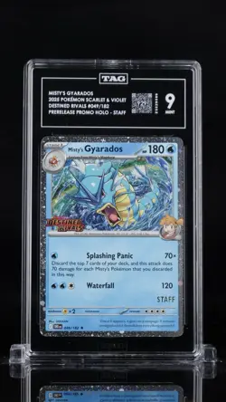 Misty's Gyarados (Prerelease) [Staff] 049/182 Miscellaneous Cards TAG 9 - Image 1