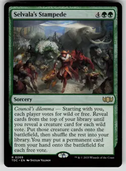 Selvala's Stampede Normal R Commander: Tarkir: Dragonstorm 269 NM - Image 1