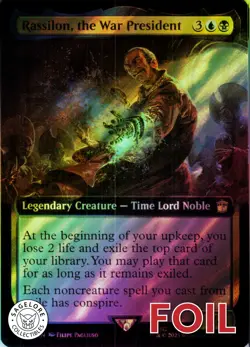 Rassilon, the War President (Extend) (Surge Foil) - Doctor Who (1025) - NM Foil - Image 1