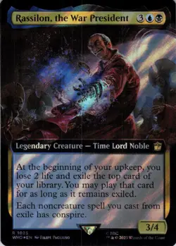 Rassilon, the War President (Extend) (Surge Foil) - Doctor Who (1025) - NM Foil - Image 2