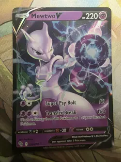 POKEMON TCG MEWTWO V 30/78 POKEMON GO ULTRA RARE!! - Image 1