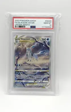 Glaceon VSTAR Crown Zenith GG40/GG70 PSA 10 English Pokemon TCG - Image 1