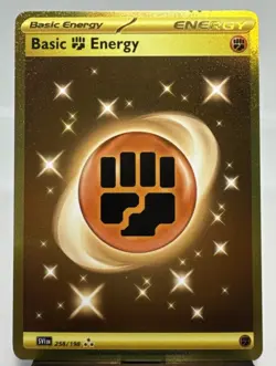 Pokemon TCG Basic Fighting Energy 258/198 SV01: Scarlet & Violet Base Set Holo - Image 1