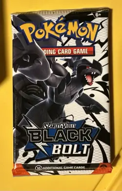 Pokemon TCG Black Bolt Booster Pack Scarlet And Violet NEW SEALED - Image 1