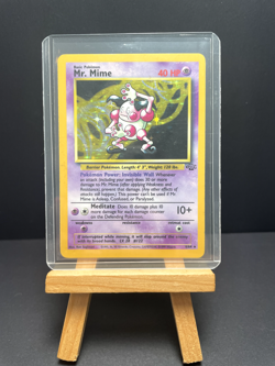 Pokemon '122 Mr. Mime 6/64 Holo Jungle Rare Vintage WOTC 1999 LP - Image 1