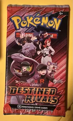 Pokemon Destined Rivals Booster Sealed Single Pack (Random Art) - Image 1
