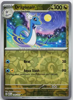 Dragonair 148/165 Uncommon 151 Pokemon Reverse Holo Near Mint - Image 1