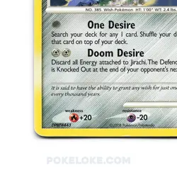 Jirachi - 31/146 - Rare English Pokemon Legends Awakened - NM/LP - Image 2