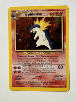 Pokemon Typhlosion 18/111 Holo Rare Neo Genesis Vintage WOTC LP - Image 1