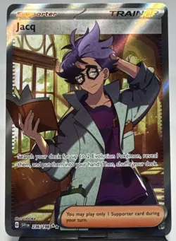 Pokemon TCG Jacq 236/198 SV01: Scarlet & Violet Base Set Full Art Holo Trainer - Image 1
