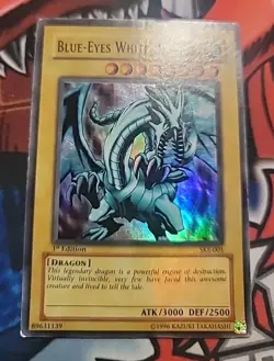 Blue-Eyes White Dragon - SKE-001 - Super Rare 1st Edition Lightly Played - Image 1