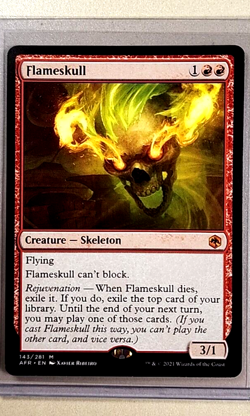 2021 MTG Magic the Gathering Adventures in the Forgotten Realms #143 Flameskull - Image 1