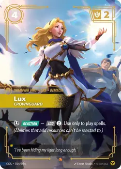 Lux - Crownguard [OGS - 014/024] - NM TCG Riftbound - Image 1