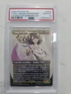 2025 MTG FINAL FANTASY COMMANDER #0208 YUNA, GRAND SUMMONER PSA 10 - Image 3