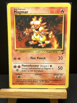 Pokemon '126 Magmar 51/130 Base 2 Uncommon Vintage WOTC 2000 NM - Image 4