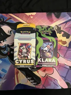 Set of 2 Pokemon Cyrus and Klara Premium Tournament Collection New Sealed - Image 1