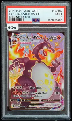 Charizard VMAX #SV107/SV122 Shining Fates PSA 9 Pokemon Card - Image 1