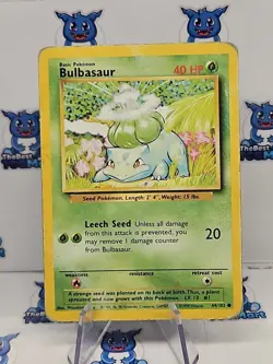 Pokemon Bulbasaur Base Set 44/102 HP - Image 1
