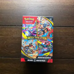 Pokemon TCG: Mega Evolution Factory Sealed Booster Bundle Box 6 Packs - Image 1