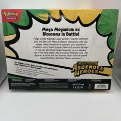 Pokemon Mega Evolution Ascended Heros Mega Meganium Ex Box Factory Sealed - Image 2