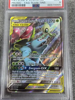 Celebi & Venusaur GX #SM167 Pokemon Promo PSA 9 - Image 5
