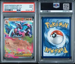Mega Charizard X EX 029 Holo Pokemon TCG Tin Promo PSA MINT 9 Pop 2 - Image 3