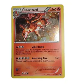 2013 Pokemon B&W Charizard Holo LTR Cosmos M. Charizard #19/113 - NM Raw - Image 1