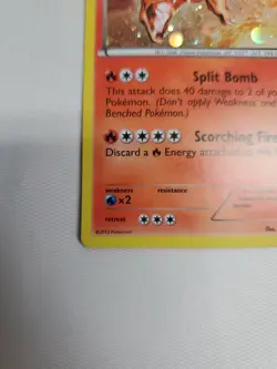 2013 Pokemon B&W Charizard Holo LTR Cosmos M. Charizard #19/113 - NM Raw - Image 4