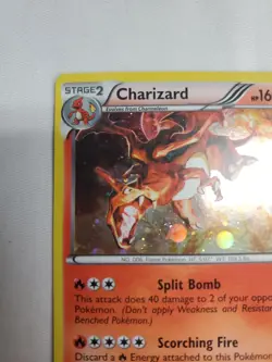 2013 Pokemon B&W Charizard Holo LTR Cosmos M. Charizard #19/113 - NM Raw - Image 5