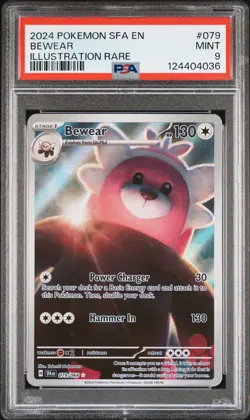 2024 POKEMON SFA EN-SHROUDED FABLE ILLUSTRATION RARE #079 BEWEAR PSA 9 - Image 1