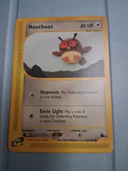Pokemon Skyridge Hoothoot 65/144 NM Fast Ship - Image 1