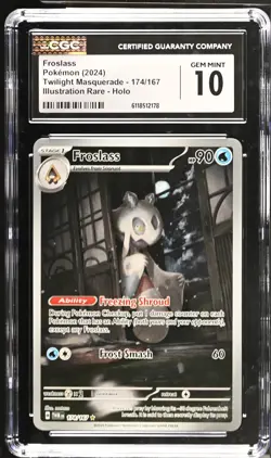 2024 Pokemon Twilight Masquerade Froslass Holo IR CGC 10 #174/167 - Image 1