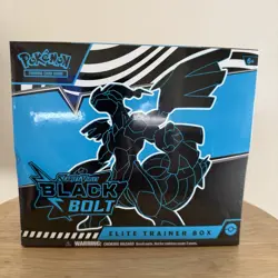 Pokemon TCG Scarlet & Violet Black Bolt Elite Trainer Box Zekrom Thundurus - Image 1