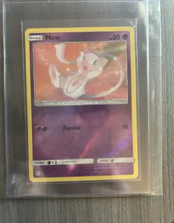 Pokemon Mew Rare Reverse Holo Hidden Fates 32/68 Basic 80 HP Psyshot 50 - Image 1