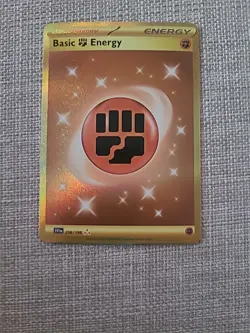 Pokemon TCG Basic Lightning Energy Scarlet & Violet Base Gold 257/198 Holo Hyper - Image 2