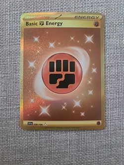 Pokemon TCG Basic Lightning Energy Scarlet & Violet Base Gold 257/198 Holo Hyper - Image 3