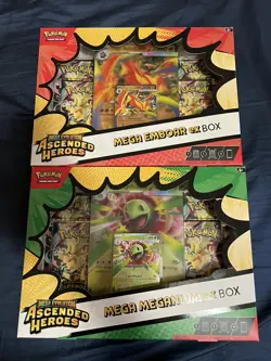 Pokemon TCG: Mega Evolutions Ascended Heroes Mega Ex Box Lot Of 2 Sealed. - Image 1