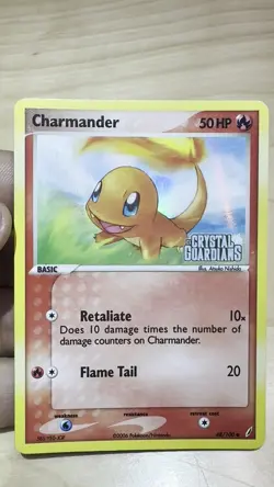 Pokemon Charmander EX Crystal Guardians 48/100 Reverse Holo 2006 - STAMPED NM/LP - Image 2