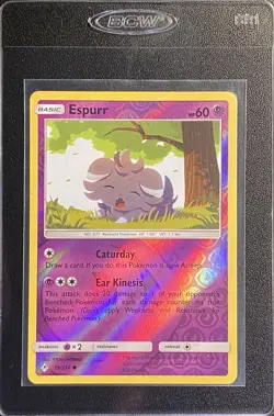 Espurr Reverse Holo Common 79/214 Pokemon TCG Sun & Moon Unbroken Bonds NM - Image 3