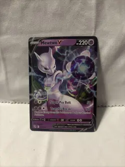 Pokemon TCG - Mewtwo V - Full Art Holo - #30/78 - Pokemon Go - Image 1