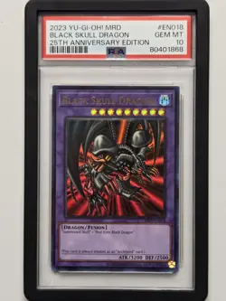 PSA 10 Black Skull Dragon MRD-EN018 (EURO) Metal Raiders Yugioh Ultra Rare Mint - Image 1