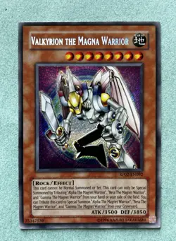 Konami Yugioh Valkyrion the Magna Warrior RP02-EN092 Secret Rare Foil Reprint - Image 1