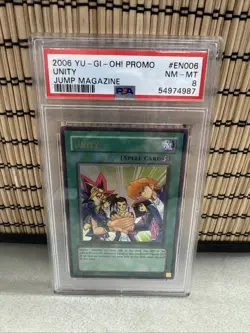 2006 YU-GI-OH! PROMO JUMP MAGAZINE #EN006 UNITY PSA 8 - Image 1