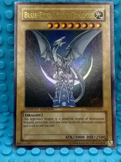 Yugioh! Blue-Eyes White Dragon YAP1-EN001 Ultra Rare Limited Edition MP - Image 2