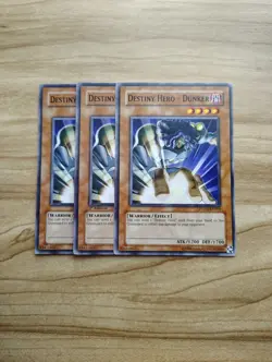 Yu-Gi-Oh! - Destiny Hero - Dunker 3X - Complete Playset Of Commons - Image 1