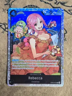 One Piece Card Game Rebecca (Original Print) OP05-091 Super Rare NM English - Image 1