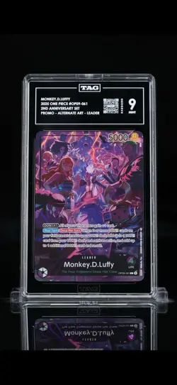TAG 9 Monkey.D.Luffy One Piece 2nd Anniversary Alternate Art Promo OP09-061 - Image 1