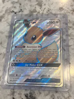 Pokemon TCG Eevee GX SM242 Full Art Holo Promo Basic Card SM The Pokemon Company - Image 1