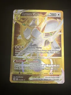 Arceus VSTAR Gold Holo Pokemon TCG Card 184/172 Brilliant Stars Secret Rare - Image 1